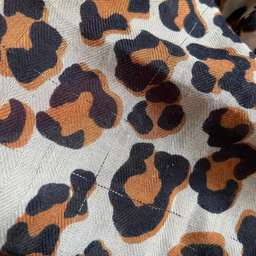 Leopard print infinity scarf